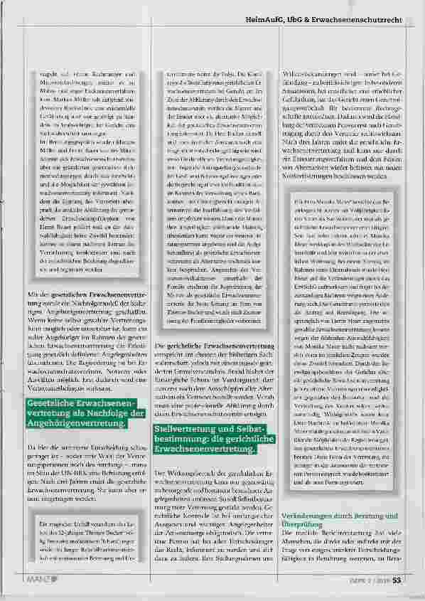 Vorschauseite 2: Erwachsenenvertretung: Das Versprechen von mehr Selbstbestimmung und die Grenzen bei deren Umsetzung
