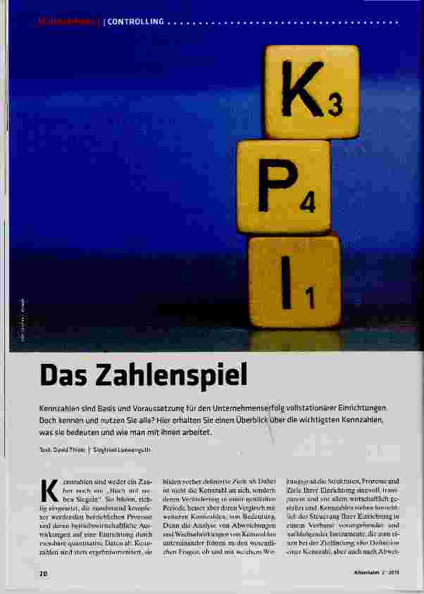 Vorschauseite 1: Das Zahlenspiel