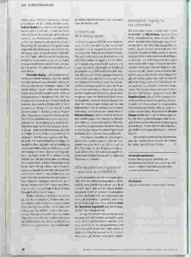 Vorschauseite 5: Akademisierung - wo stehen wir?