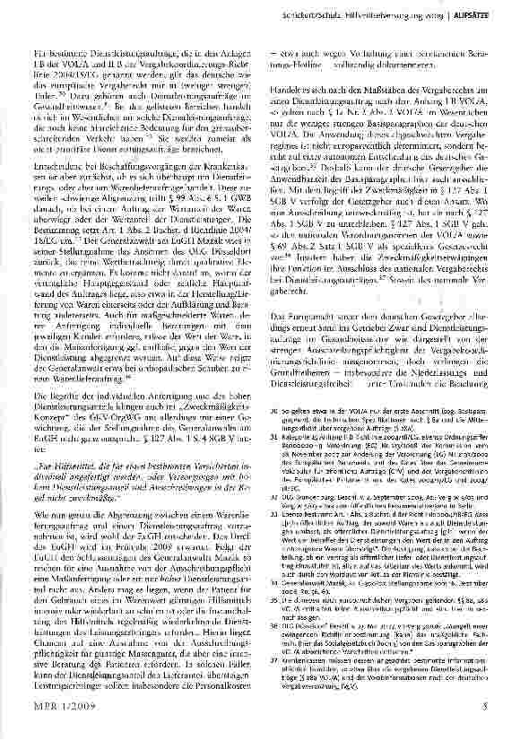 Vorschauseite 5: Hilfsmittelversorgung 2009 - Ausschreibungen und Verhandlungsverträge der Krankenkassen
