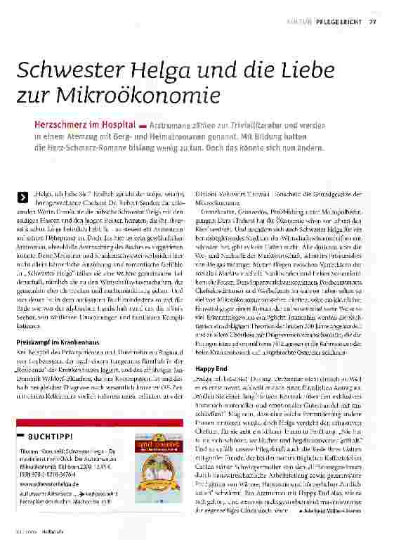 Vorschauseite 1: Schwester Helga und die liebe zur MikroÖkonomie