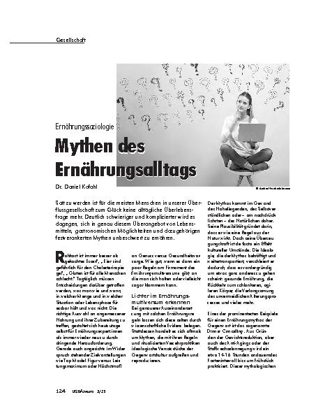 Vorschauseite 1: Ernährungssoziologie Mythen des Ernährungsalltags