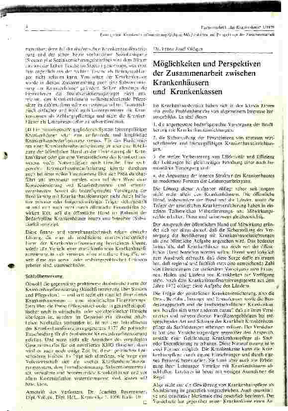 Vorschauseite 4: Krankenhausfinanzierung dual oder moralisch