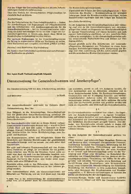 Vorschauseite 3: Einrichtung und Unterhaltung von Gemeindepflegestationen