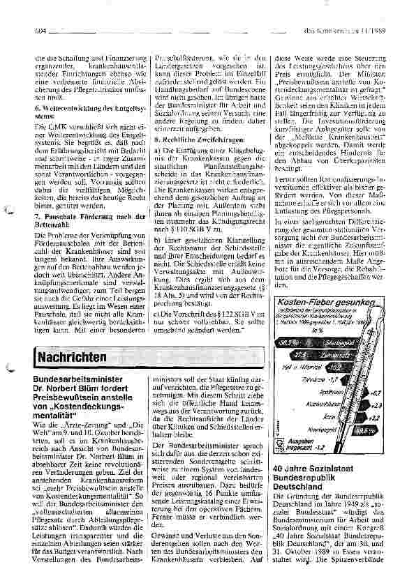 Vorschauseite 2: GMK zum Erfahrungsbericht des BMA über die Krankenhaus-Neuordnung 1984