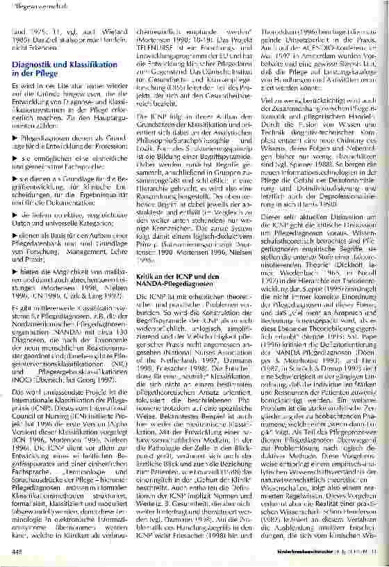 Vorschauseite 2: Verstehenden, phänomenologisch-biographische Diagnostik Eine Alternative zu traditionellen Klassifikationsund Diagnosesystemen in der Pflege?