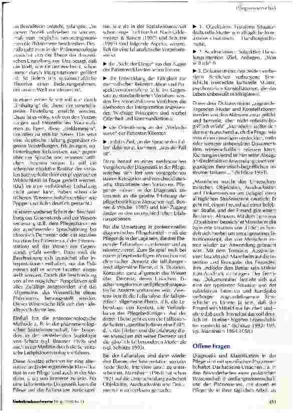 Vorschauseite 5: Verstehenden, phänomenologisch-biographische Diagnostik Eine Alternative zu traditionellen Klassifikationsund Diagnosesystemen in der Pflege?