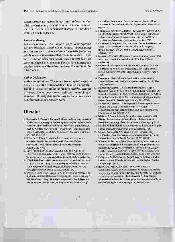 Vorschauseite 3: Geschlechtersensible Gesundheitskommunikation
