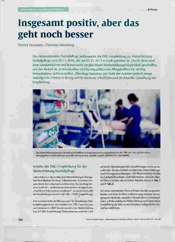 Vorschauseite 1: Insgesamt positiv, aber das geht noch besser