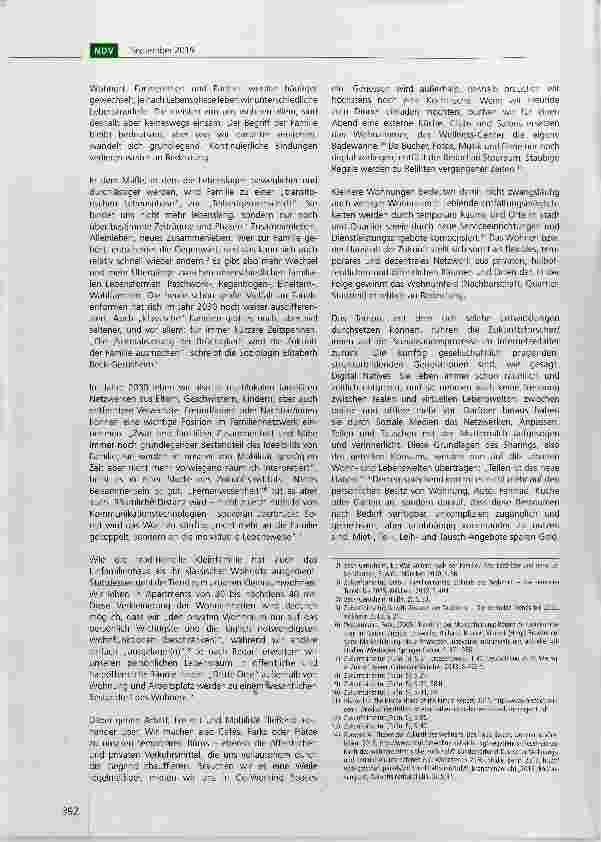 Vorschauseite 2: Was bedeutet Wohnen in zwanzig Jahren? Widersprüchliche Trends und Entwicklungen