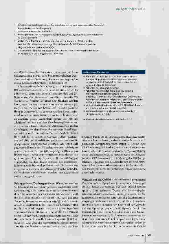Vorschauseite 4: Narkoseeinleitung beim aspirationsgefährdeten Patienten