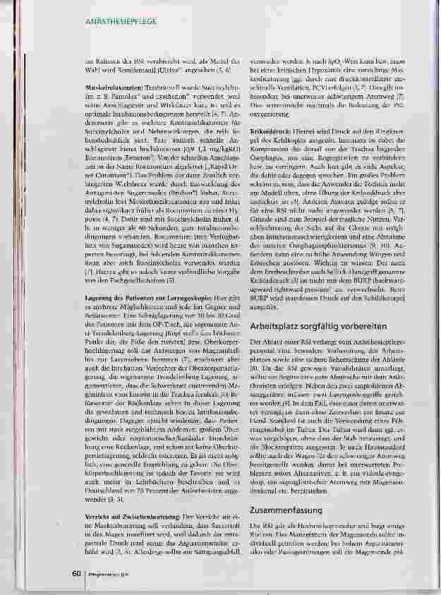Vorschauseite 5: Narkoseeinleitung beim aspirationsgefährdeten Patienten