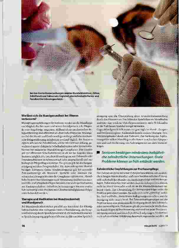 Vorschauseite 2: Parodontitis, Karies & Schleimhauterkrankung