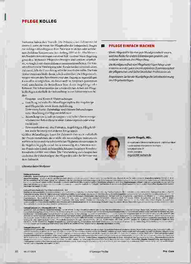 Vorschauseite 3: Gute Mundhygiene - eine Win-win-Situation