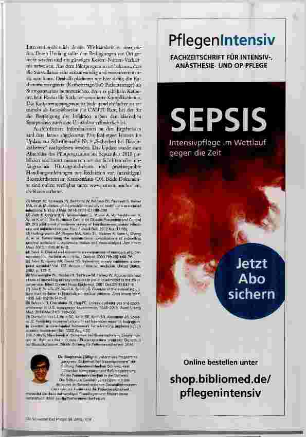 Vorschauseite 4: Mehr Sicherheit bei Blasenkathetern
