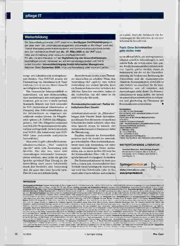 Vorschauseite 3: Wir brauchen eine Schnittstelle!