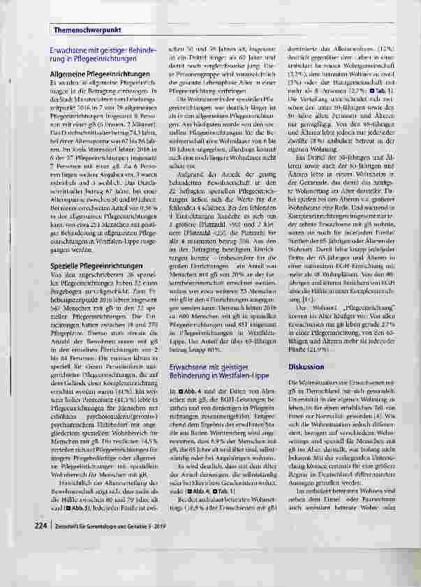 Vorschauseite 5: In welchen Wohnsettings leben ältere Menschen mit geistiger Behinderung?