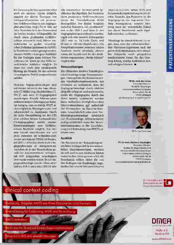 Vorschauseite 3: One-Stop Management des akuten Schlaganfalls