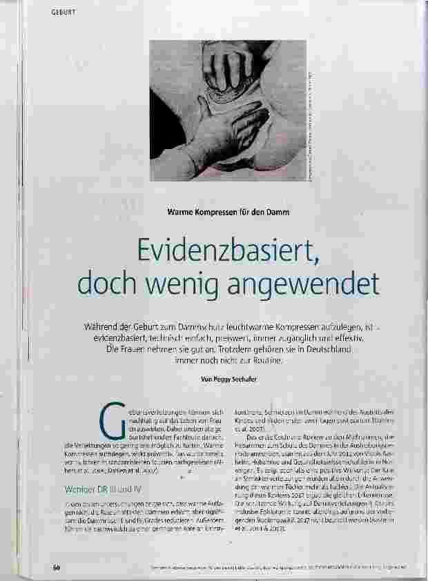 Vorschauseite 1: Evidenzbasiert, doch wenig angewendet