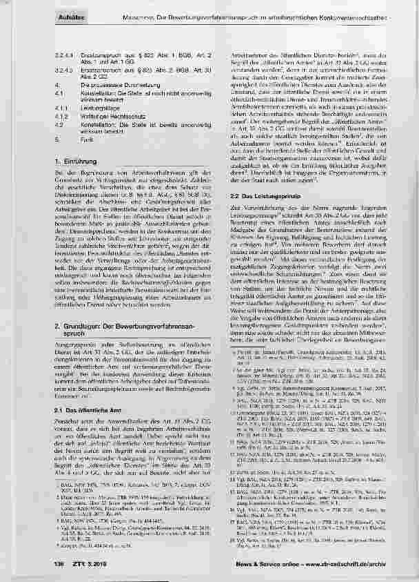 Vorschauseite 2: Der Bewerbungsverfahrensanspruch im arbeitsrechtlichen Konkurrentenrechtsstreit