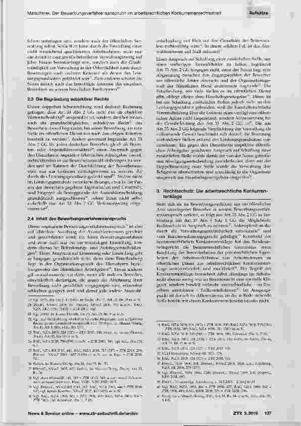 Vorschauseite 3: Der Bewerbungsverfahrensanspruch im arbeitsrechtlichen Konkurrentenrechtsstreit