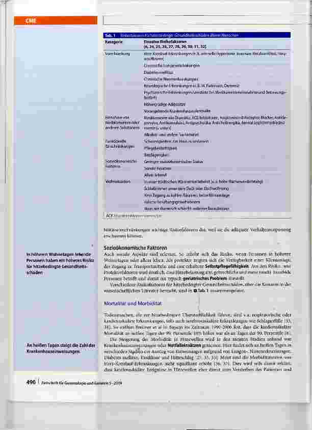 Vorschauseite 4: Epidemiologie und® Prävention hitzebedingte^ Gesundheitsschäden älterer Menschen