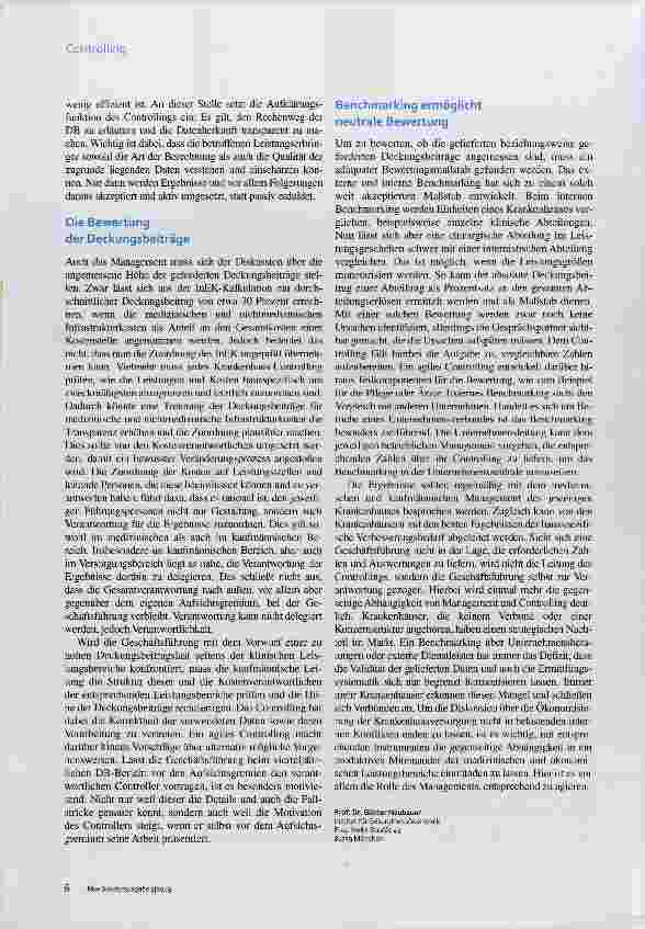 Vorschauseite 3: Deckungsbeitragsrechnung und Benchmarking Kraftvoll aufsteigen