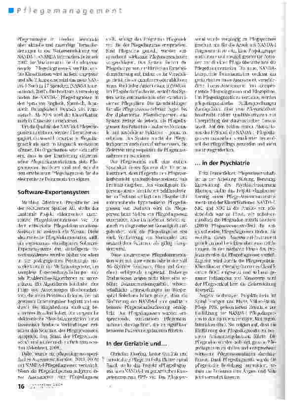 Vorschauseite 2: Evidenzbasierte Pflege und diagnostische Genauigkeit