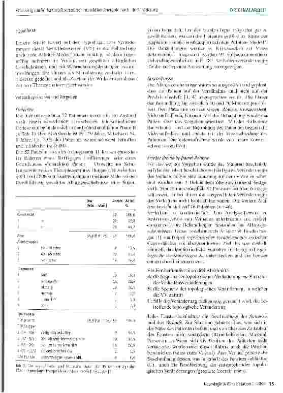 Vorschauseite 4: Erfassung der Wirksamkeit gespürter Interaktionstherapie bei der Behandlung von Patienten mit erworbener Hirnschädigung