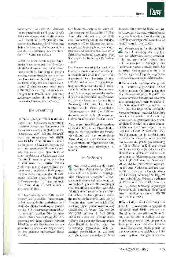 Vorschauseite 2: Umsatzsteuerbefreiung von Privatkliniken