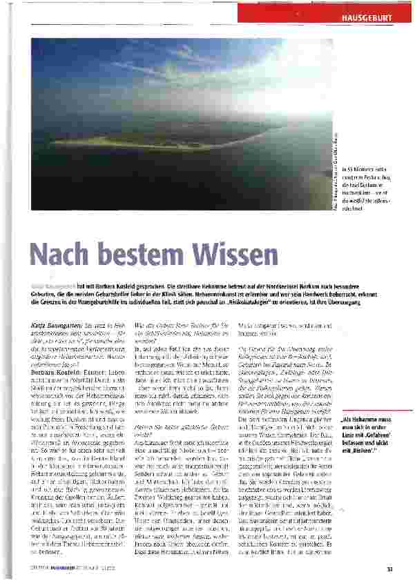 Vorschauseite 1: Nach bestem Wissen