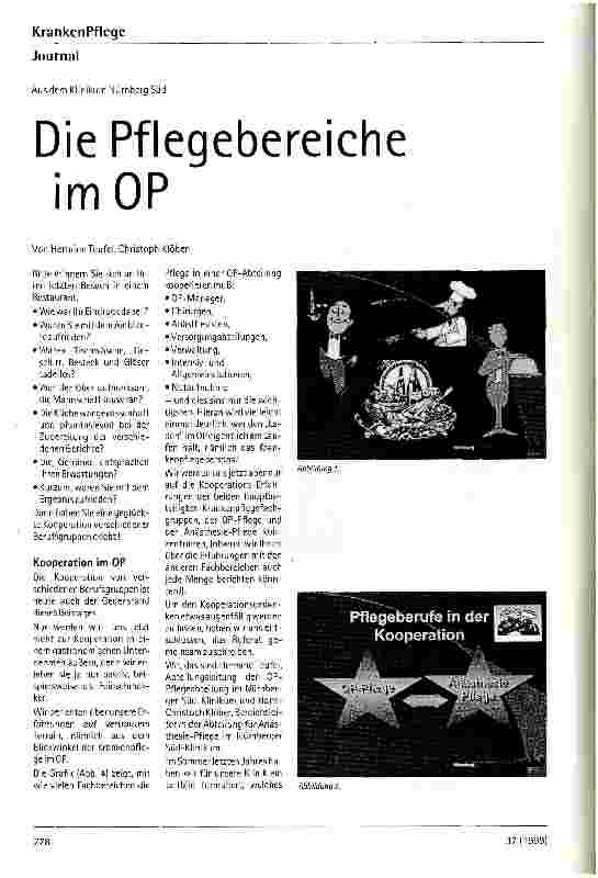 Vorschauseite 1: Die Pflegebereiche im OP