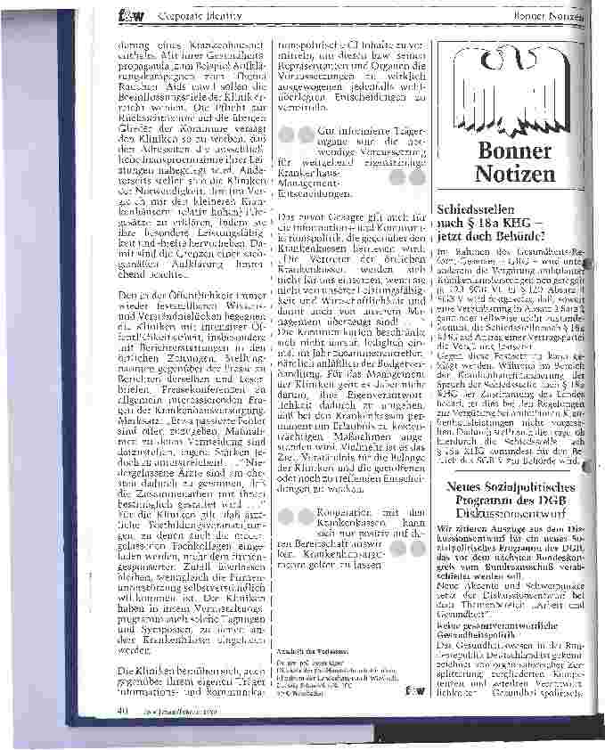 Vorschauseite 4: Corporate Identity für das Krankenhaus CI-Konzept des Wiesbadener Klinikums II