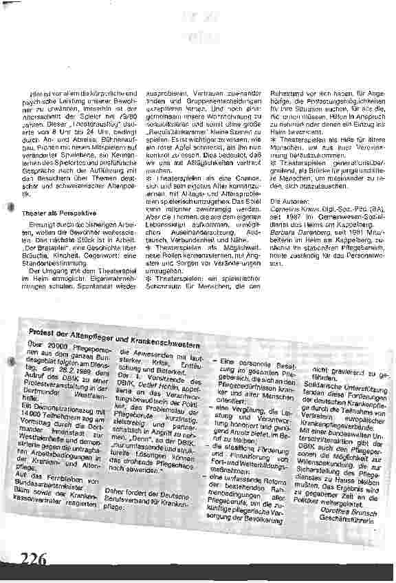 Vorschauseite 3: Theater spielen mit älteren Menschen Möglichkeiten und Perspektiven