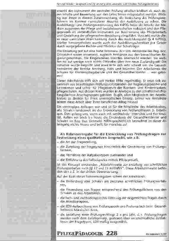 Vorschauseite 2: Anspruch und Zielsetzung eines zentralen schriftlichen Prüfungsverfahrens