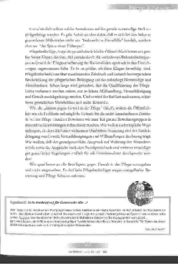 Vorschauseite 4: Memorandum für eine menschenwürdige Pflege