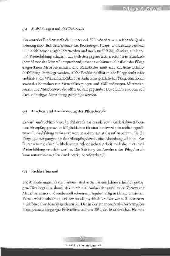Vorschauseite 6: Memorandum für eine menschenwürdige Pflege
