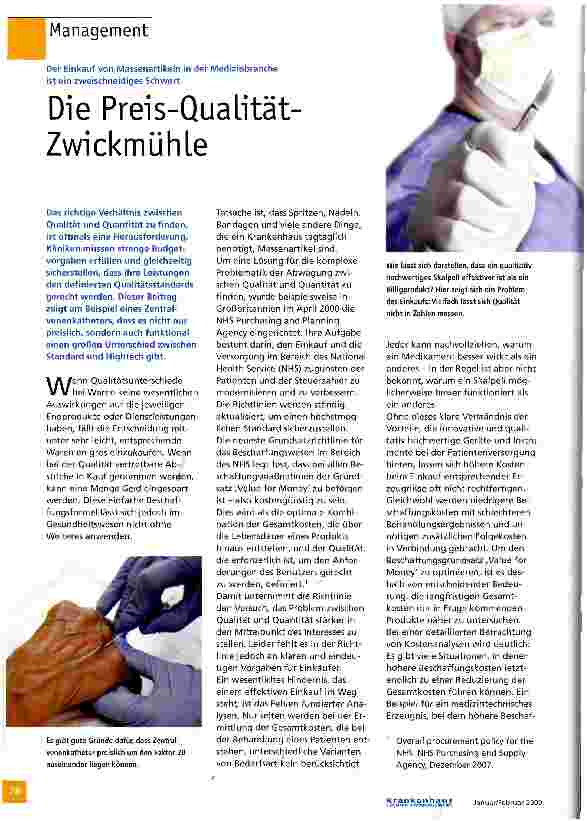 Vorschauseite 1: Die Preis-Qualität Zwickmühle