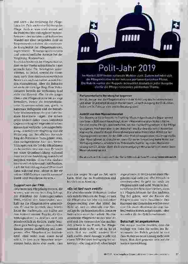Vorschauseite 2: Parlamentarische Gruppe Pflege