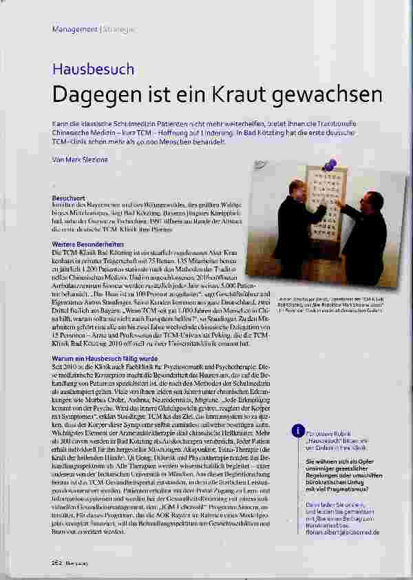 Vorschauseite 1: Hausbesuch Dagegen ist ein Kraut gewachsen