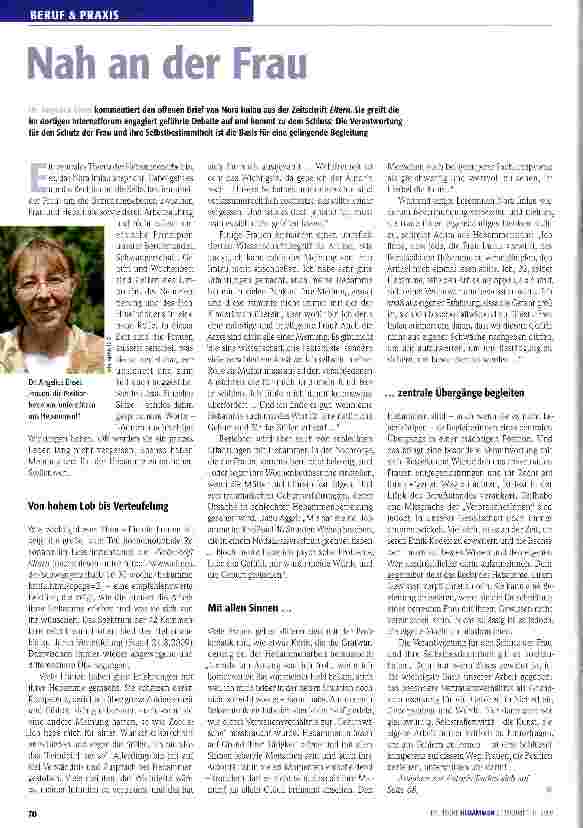Vorschauseite 1: Nah an der Frau