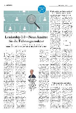 Vorschauseite 1: Leadership 2.0 – Neue Ansätze für die Führungsstruktur