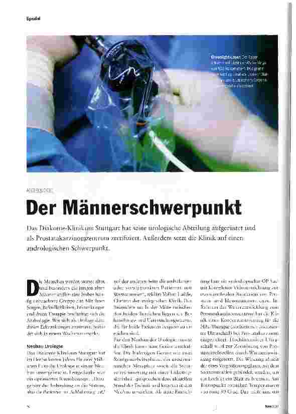 Vorschauseite 1: Der Männerschwerpunkt