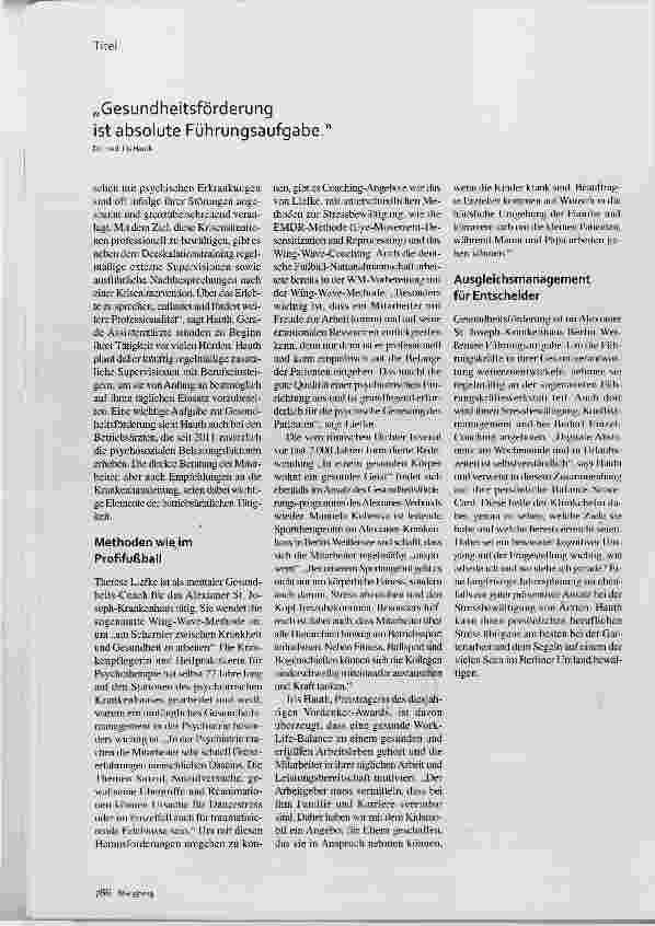 Vorschauseite 3: Pflege für die Pflege