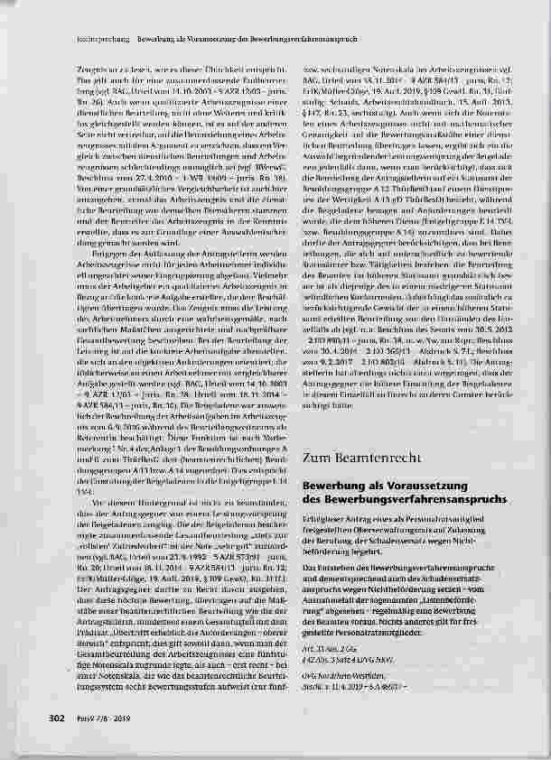 Vorschauseite 4: Vergleich von Arbeitszeugnis und dienstiicher Beurteilung bei Auswahlentscheidungen