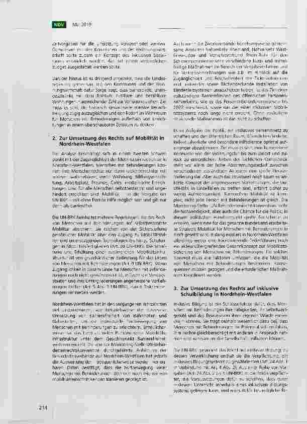 Vorschauseite 3: Menschen mit Behinderungen in Nordrhein-Westfalen - Zur Umsetzung der UN-Behindertenrechtskonvention in den Bereichen Wohnen, Mobilität, Bildung und Arbeit