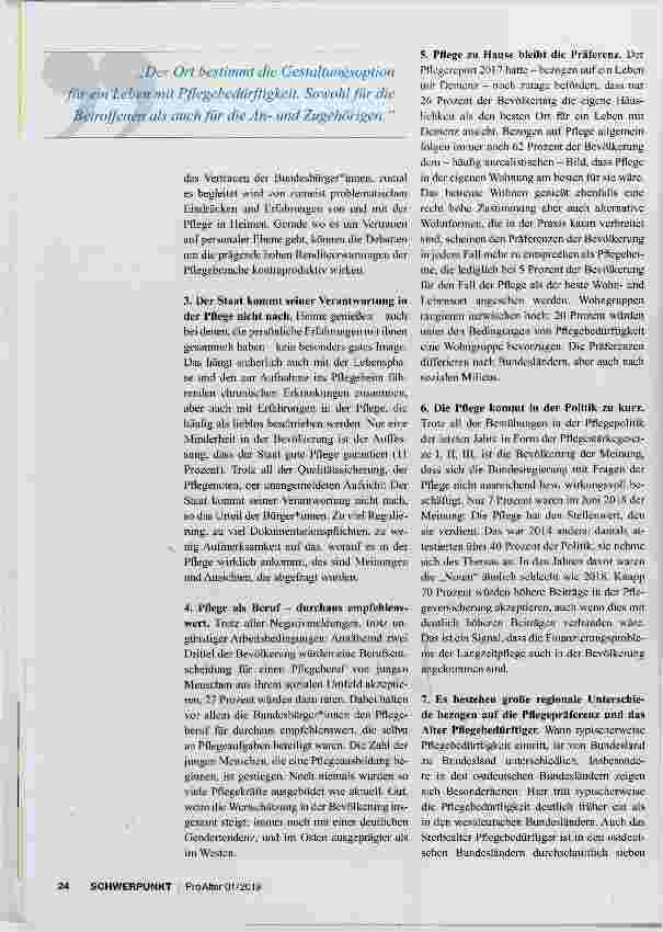 Vorschauseite 2: Keine gleichwertigen Lebensbedingungen in der Pflege