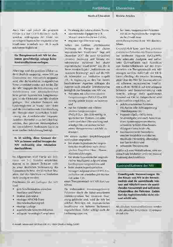 Vorschauseite 6: Nichtinvasive Beatmungsformen