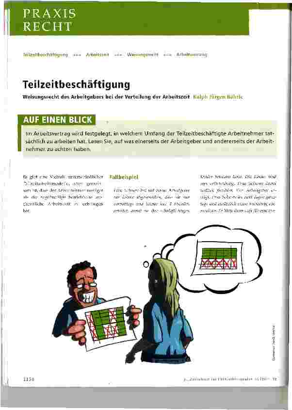 Vorschauseite 1: Teilzeitbeschäftigung