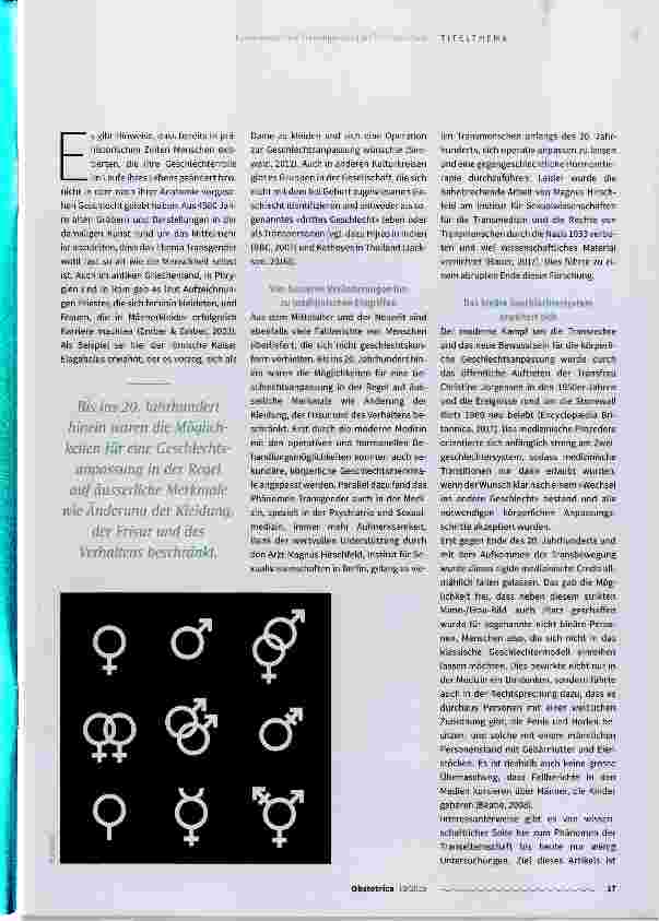 Vorschauseite 2: Kinderwunsch und Schwangerschaft bei Transmenschen